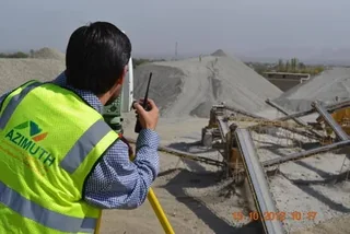 د Azimuth Surveying & Construction Company لوګو